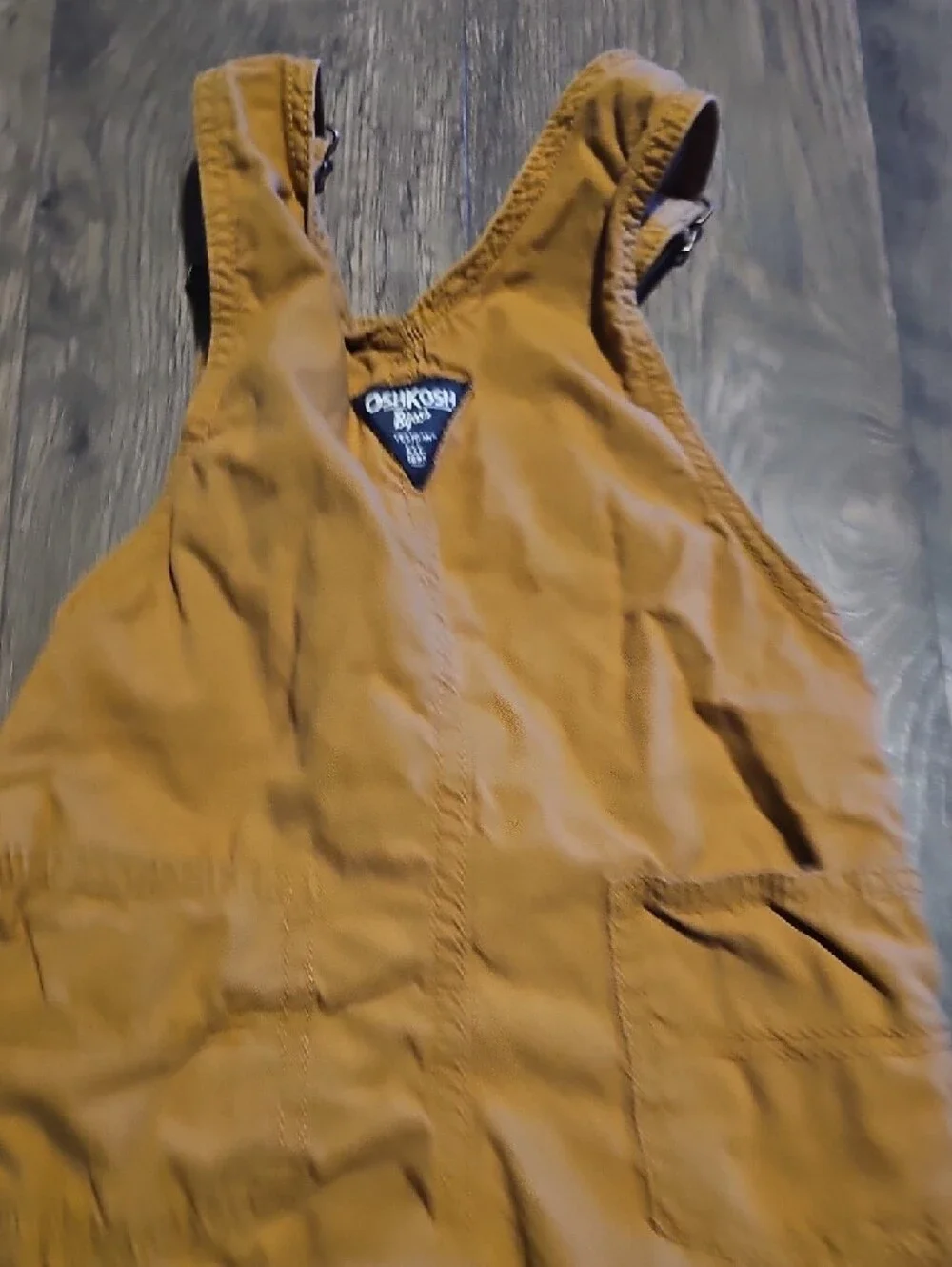 OshKosh B'gosh Kids' Mustard Brown Overalls Lined Size 3t Boy Girl